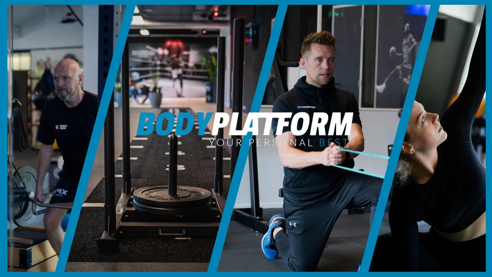 Het team van BodyPlatform. Drie trainers in de studio in Spijkenisse